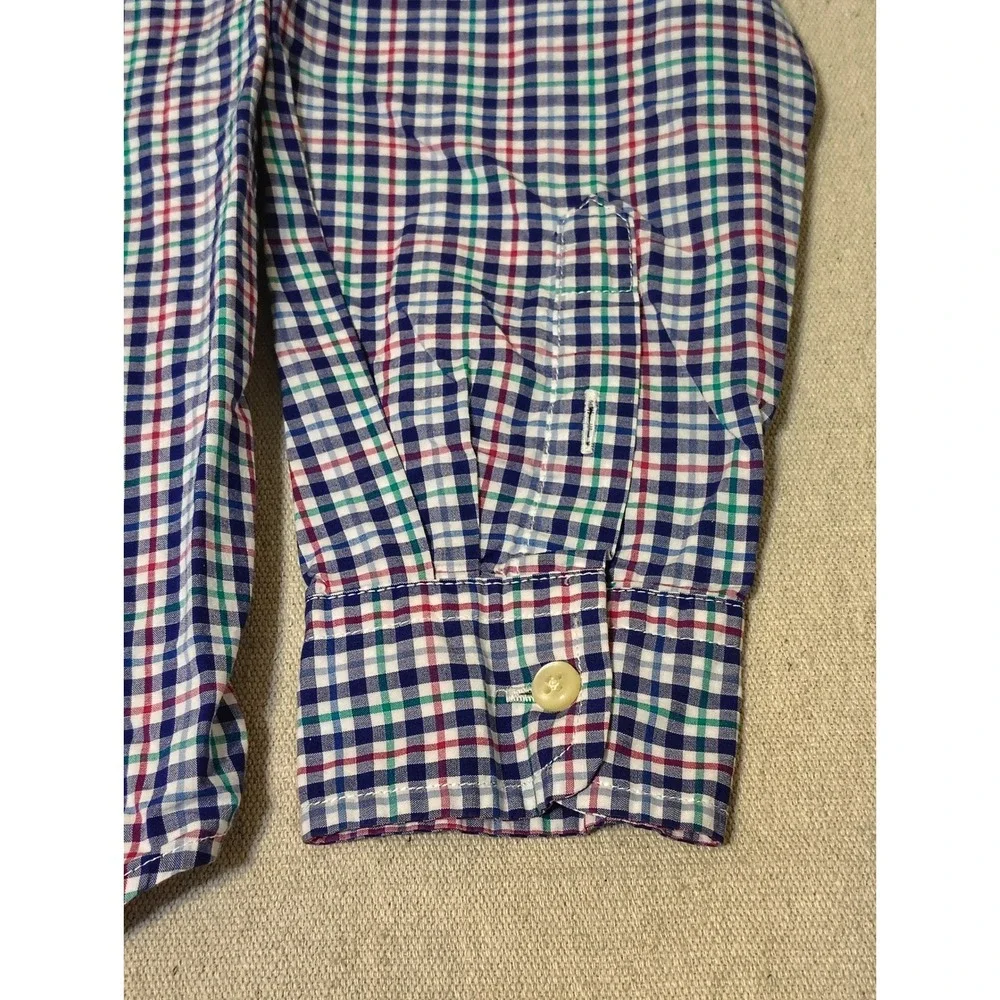 Ralph Lauren Kids Gingham Button Down Shirt‎ Long Sleeve Size L 14-16 12